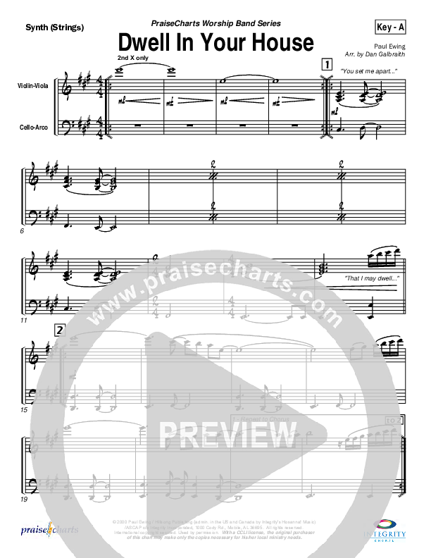 Dwell in Your House Synth Strings (Hillsong Worship)