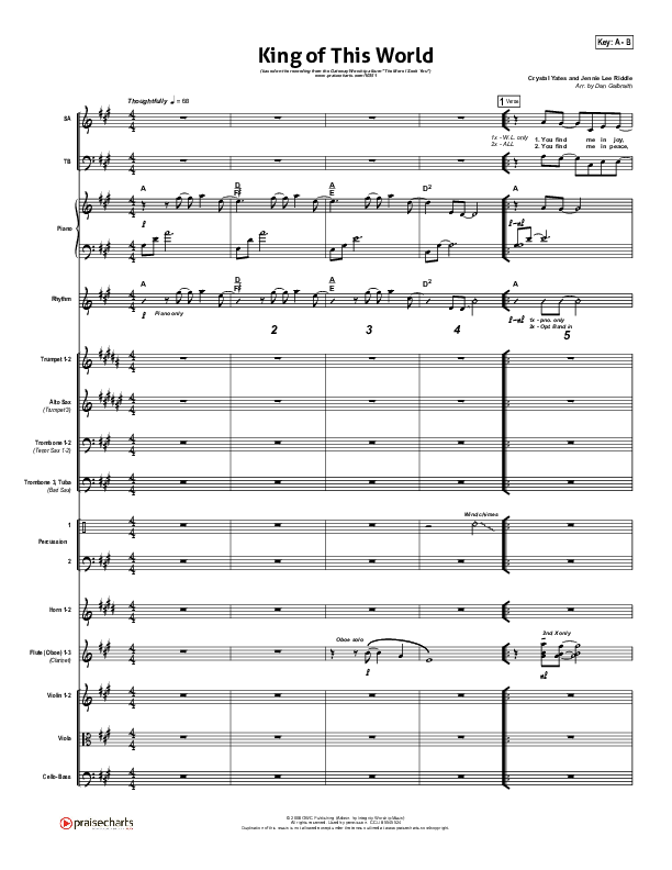 King Of This World Conductor's Score (Gateway Worship)