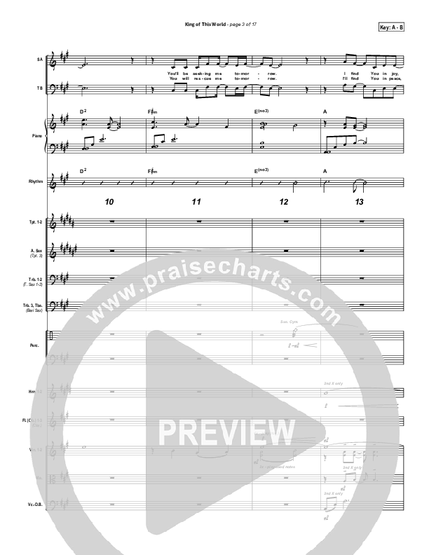 King Of This World Conductor's Score (Gateway Worship)