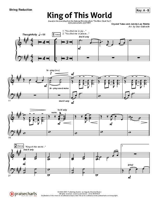 King Of This World Synth Strings (Gateway Worship)