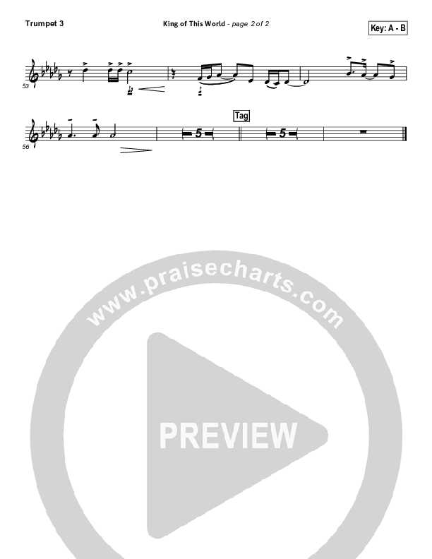 King Of This World Trumpet 3 (Gateway Worship)