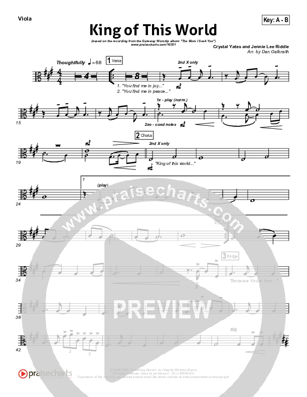 King Of This World Viola (Gateway Worship)