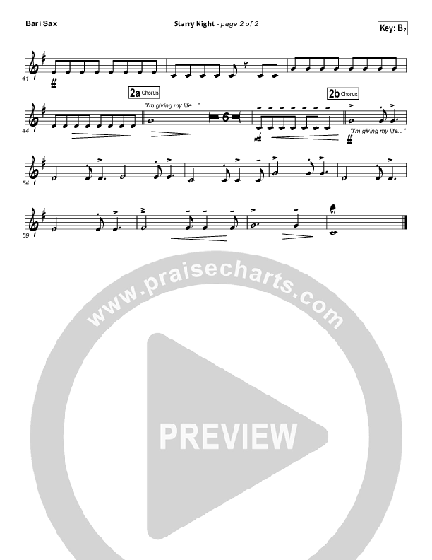 Starry Night Bari Sax (Chris August)