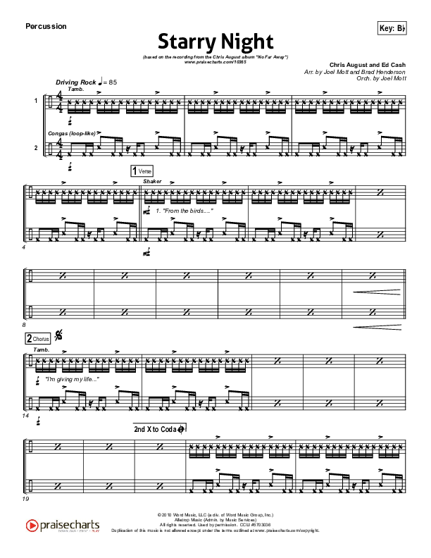 Starry Night Percussion (Chris August)