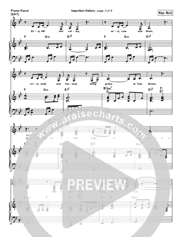 Imperfect Hallelu Lead & Piano (Ashmont Hill)