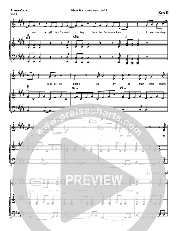 Show My Love Piano/Vocal (SAT) (Ashmont Hill)