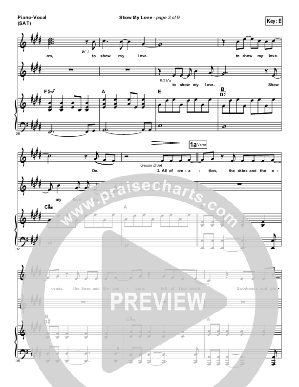 Show My Love Piano/Vocal (SAT) (Ashmont Hill)