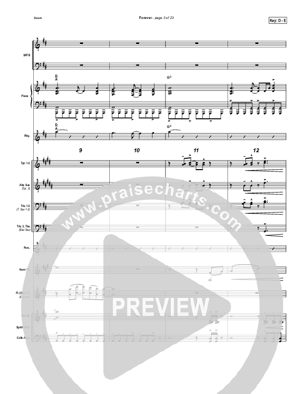 Forever Conductor's Score (Chris Tomlin)