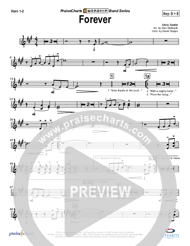 Forever French Horn 1/2 (Chris Tomlin)