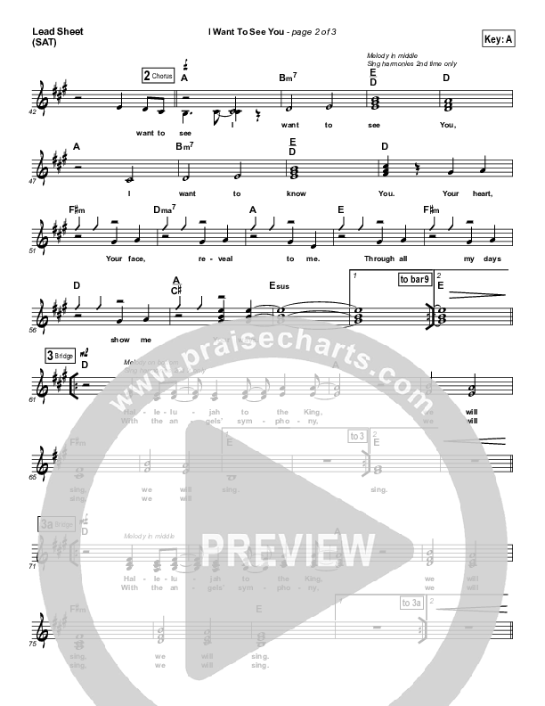 I Want To See You Lead Sheet (Ashmont Hill)