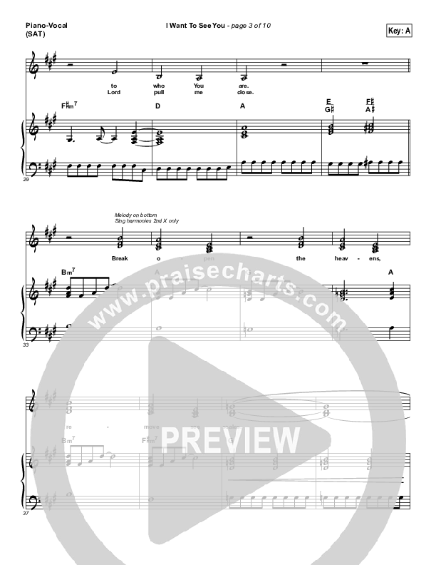 I Want To See You Piano/Vocal (Ashmont Hill)