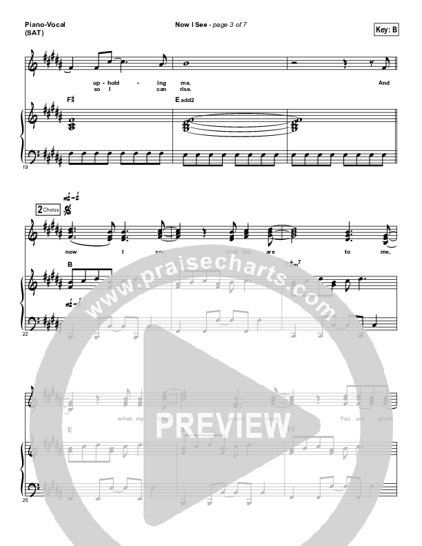 Now I See Piano/Vocal (SAT) (Ashmont Hill)