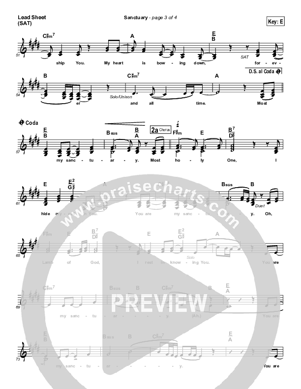 Sanctuary Lead & Piano (Ashmont Hill)