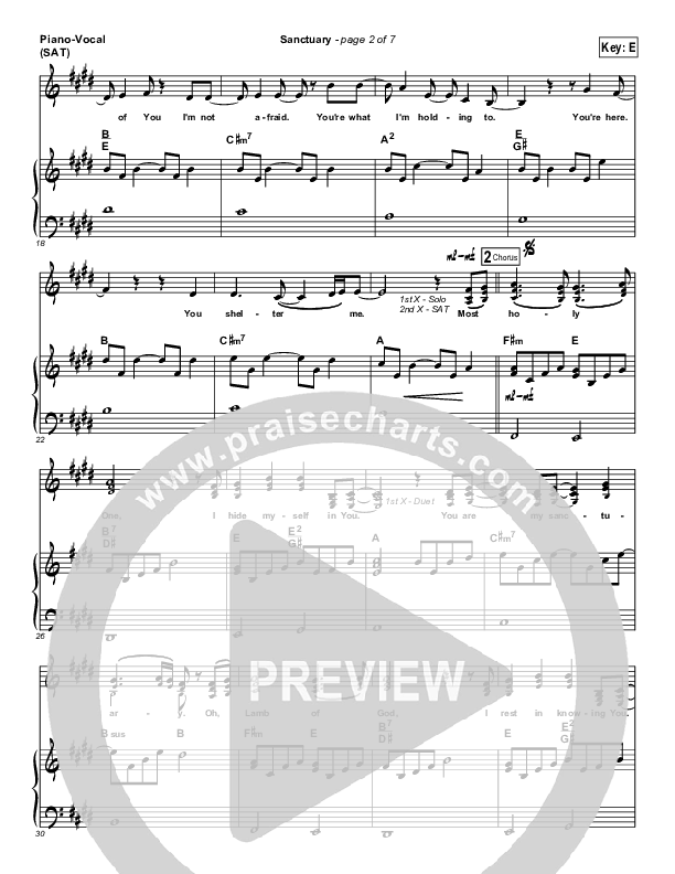 Sanctuary Piano/Vocal (SAT) (Ashmont Hill)