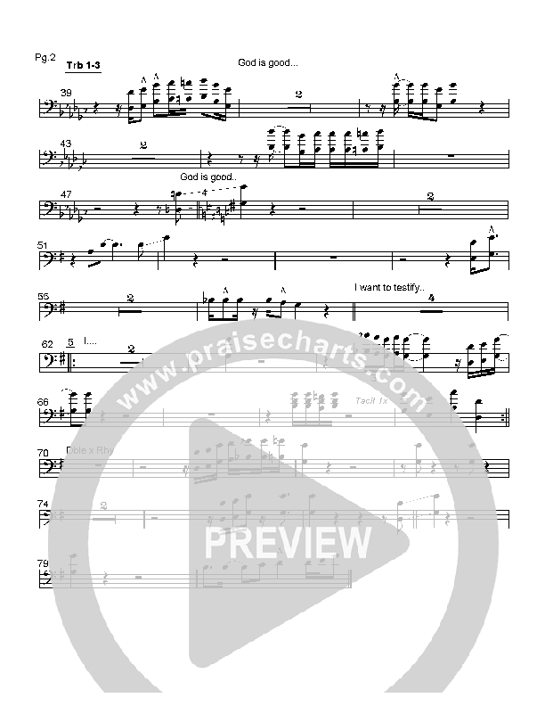 God is Good Trombone 1/2/3 (Hillsong Worship)