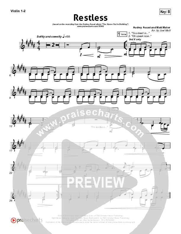 Restless Violin 1/2 (Audrey Assad)