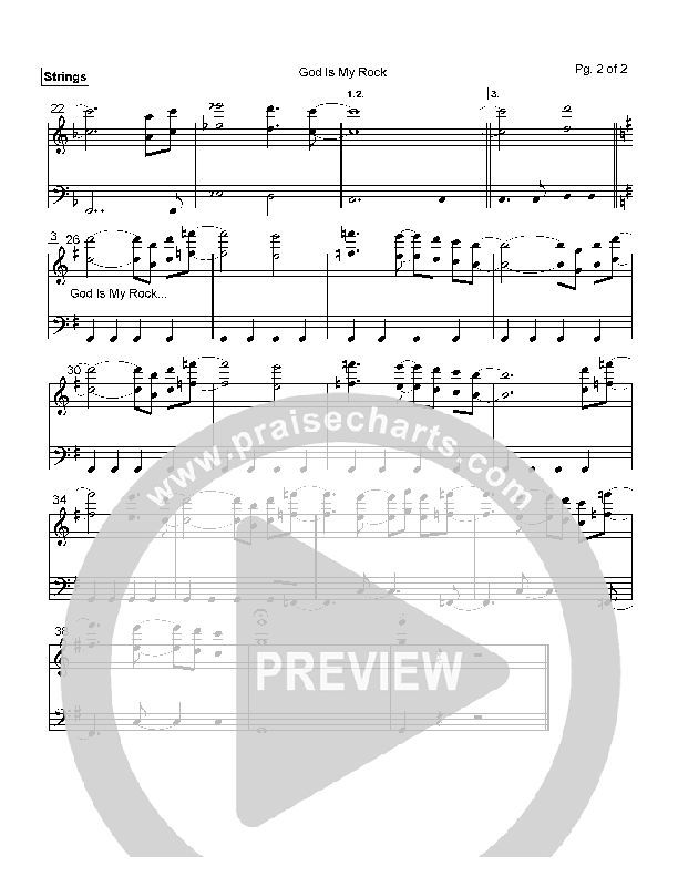 God Is My Rock Strings (Mark Cole)