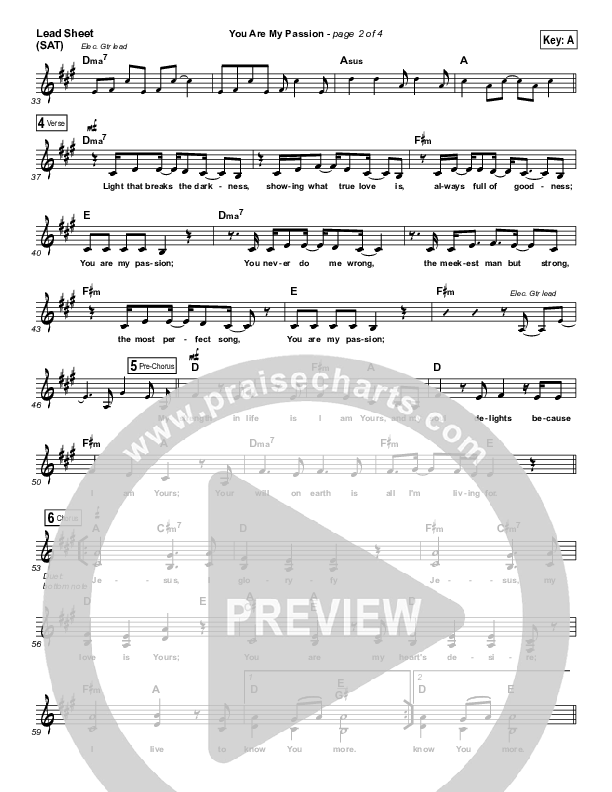 You Are My Passion Lead (SAT) (Jesus Culture)