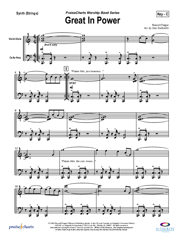 Great In Power Synth Strings (Hillsong Worship)