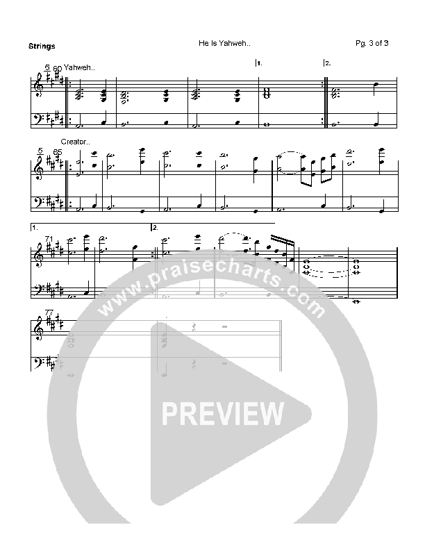 He is Yahweh Strings (Dean Salyn)