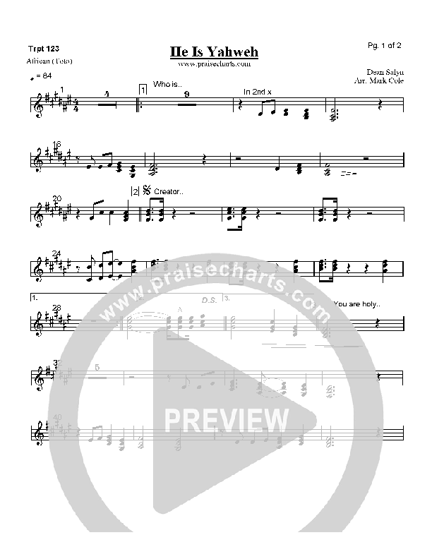 He is Yahweh Trumpet 1/2/3 (Dean Salyn)