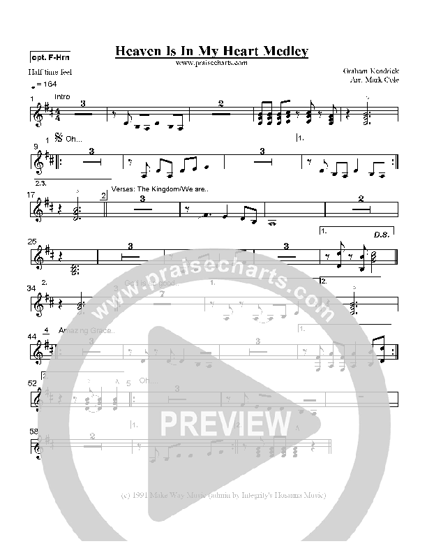 Heaven Is In My Heart French Horn (Graham Kendrick)