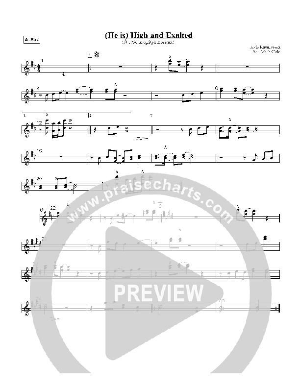 High And Exalted Alto Sax (Kyle Rasmussen)