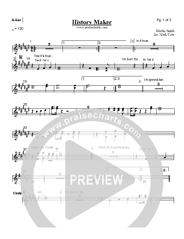 History Maker Alto Sax (Delirious)