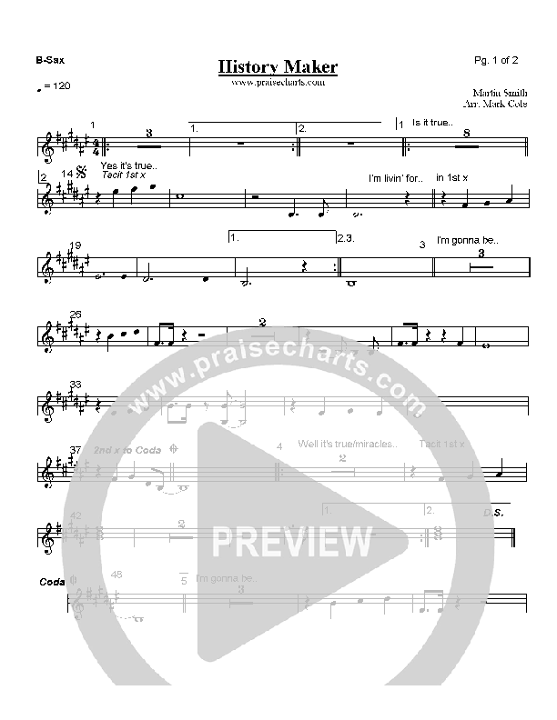 History Maker Bari Sax (Delirious)