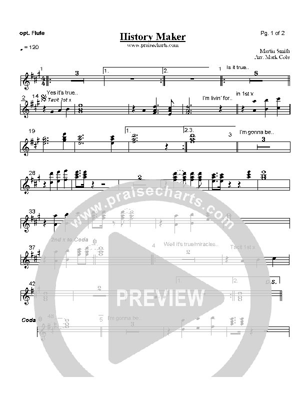 History Maker Flute (Delirious)