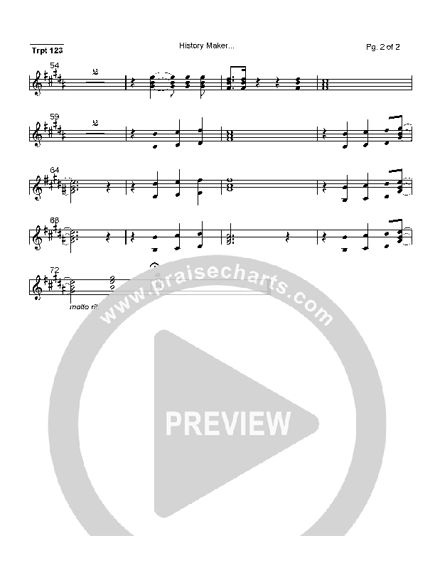 History Maker Trumpet 1/2/3 (Delirious)