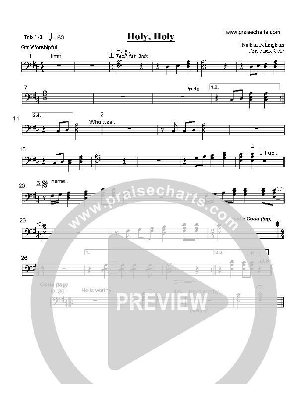 Holy Holy Trombone 1/2/3 (Nathan Fellingham)