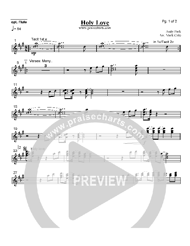 Holy Love Flute (Andy Park)