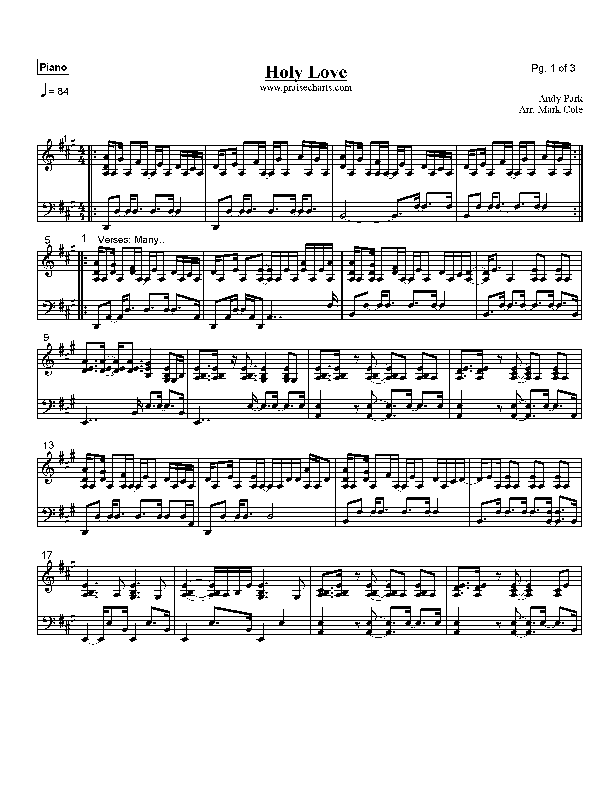 Holy Love Orchestration (Andy Park)