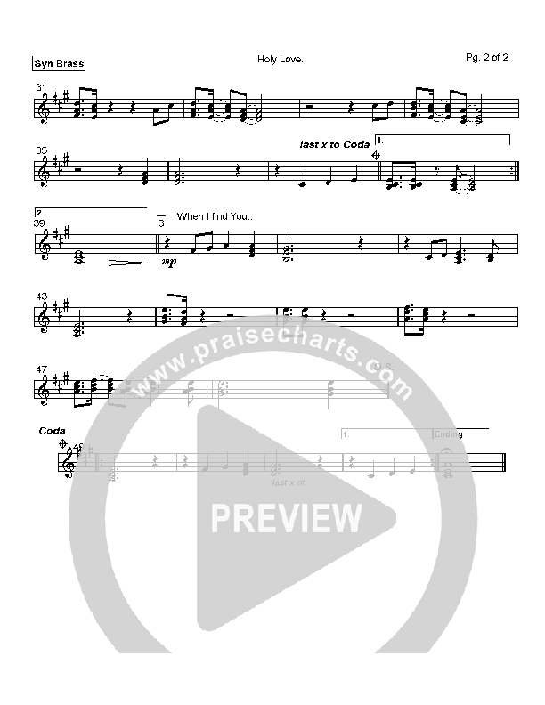 Holy Love Synth Brass (Andy Park)