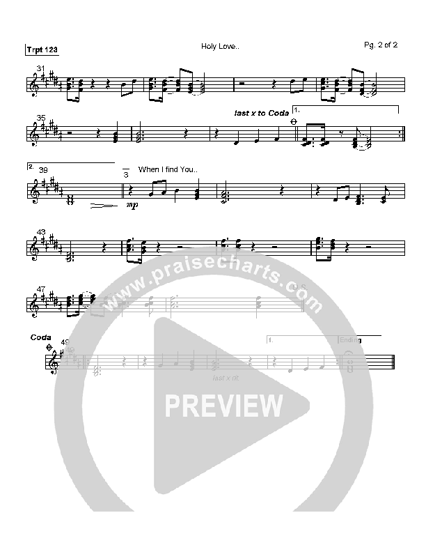 Holy Love Trumpet 1/2/3 (Andy Park)