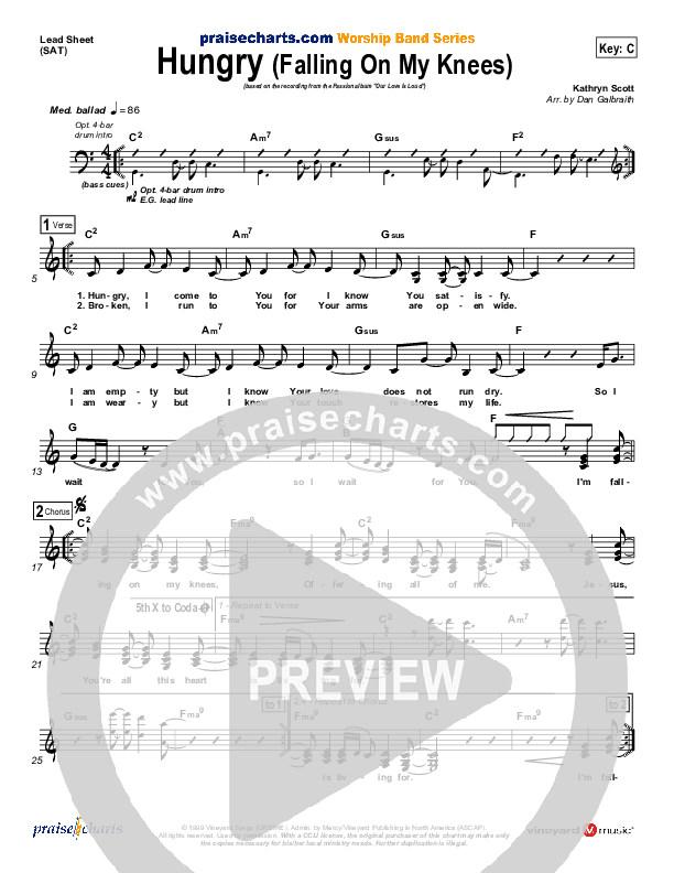 Hungry Lead Sheet (SAT) (Kathryn Scott)