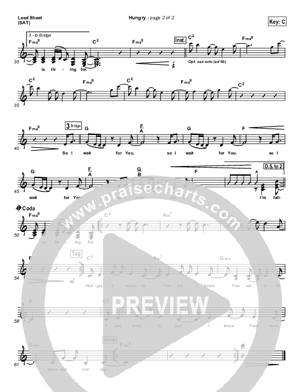 Hungry Lead Sheet (SAT) (Kathryn Scott)