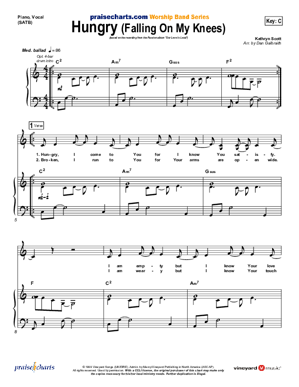 Hungry Piano/Vocal (Kathryn Scott)