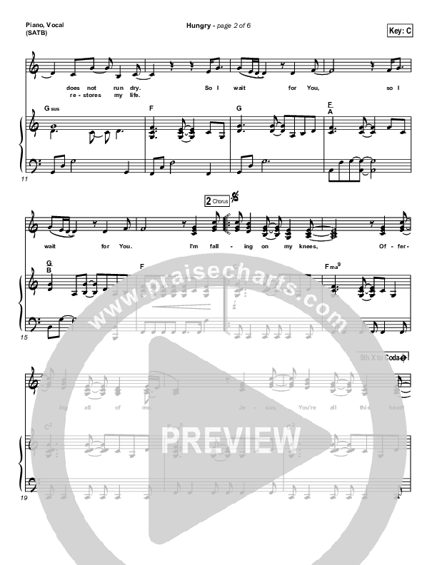 Hungry Piano/Vocal (Kathryn Scott)