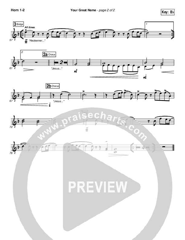 Your Great Name Brass Pack (Natalie Grant)