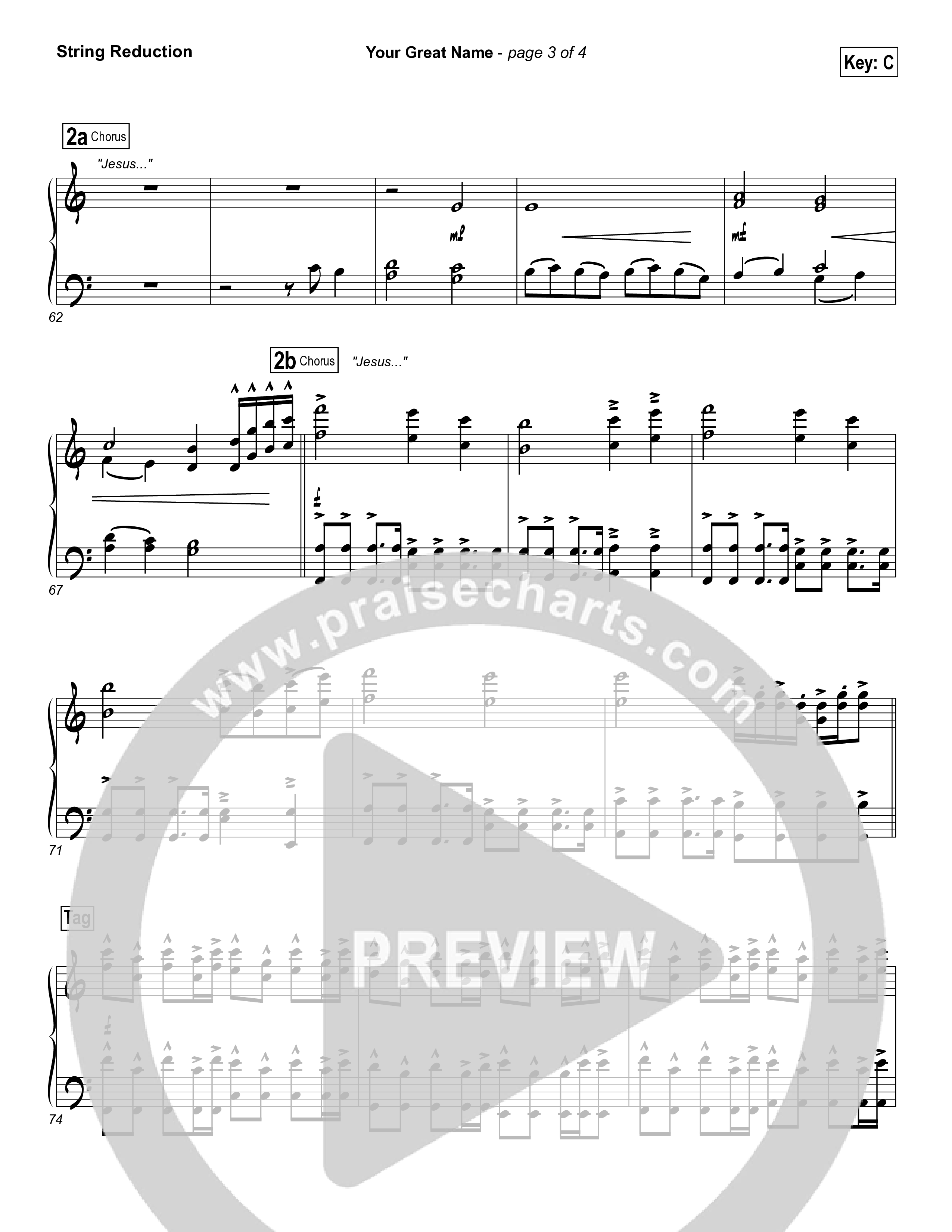 Your Great Name String Reduction (Natalie Grant)