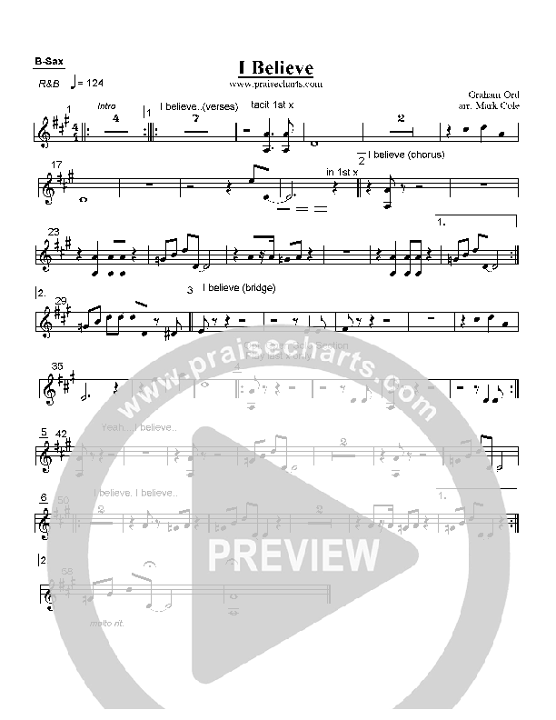 I Believe Bari Sax (Graham Ord)