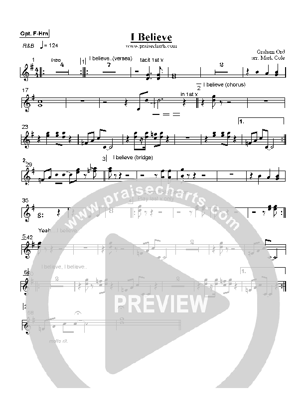 I Believe French Horn (Graham Ord)