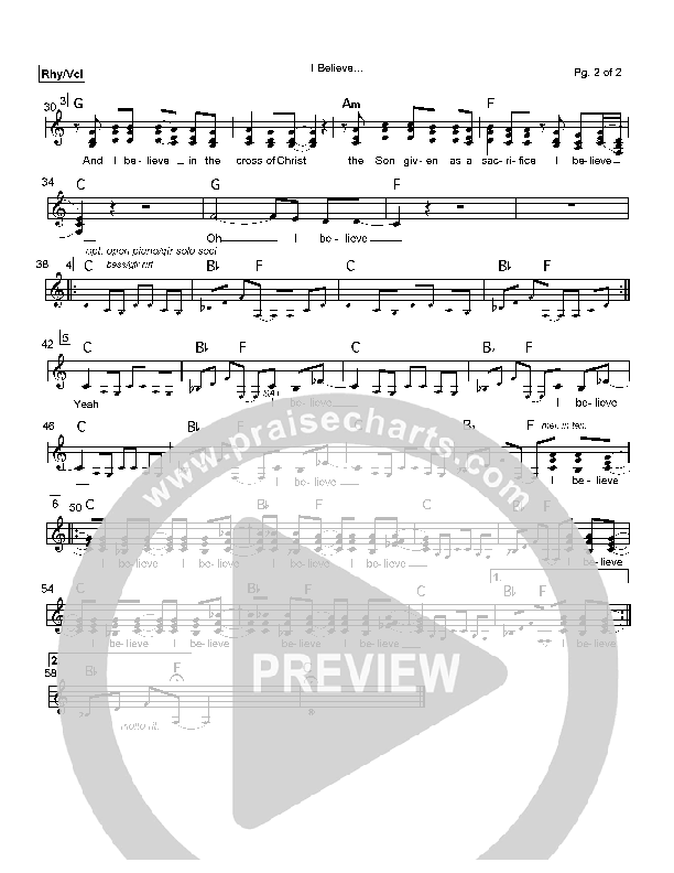 I Believe Orchestration (Graham Ord)