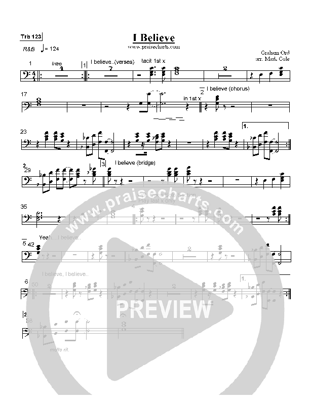 I Believe Trombone 1/2/3 (Graham Ord)