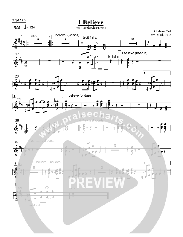 I Believe Trumpet 1/2/3 (Graham Ord)