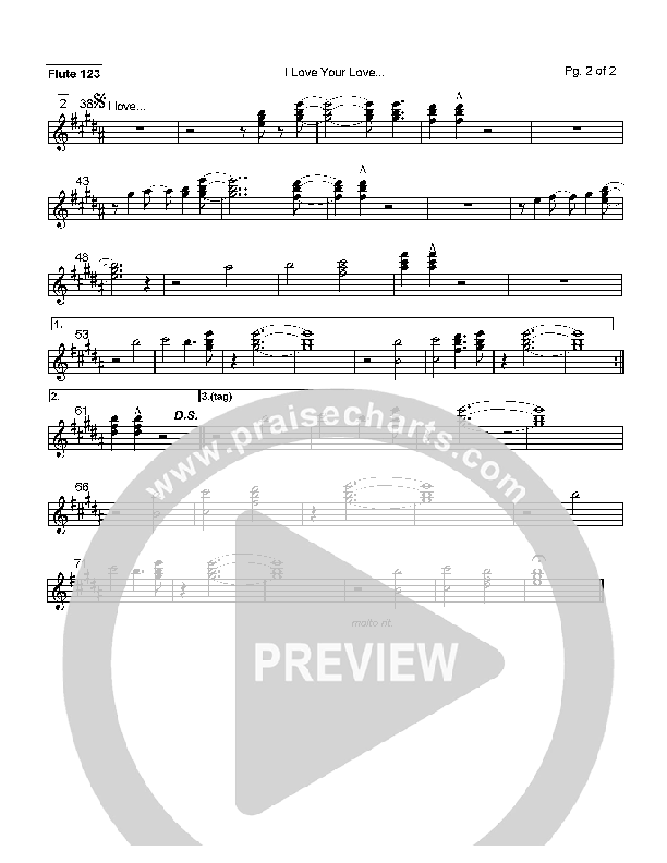 I Love Your Love Flute 1/2/3 (Paul Oakley)