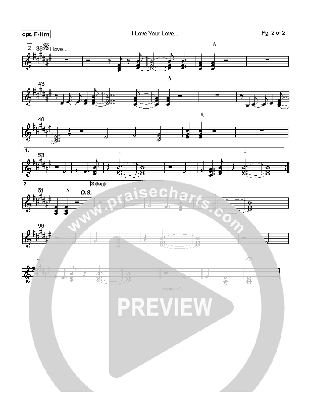 I Love Your Love French Horn (Paul Oakley)