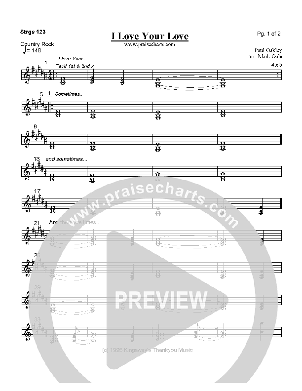 I Love Your Love Strings (Paul Oakley)